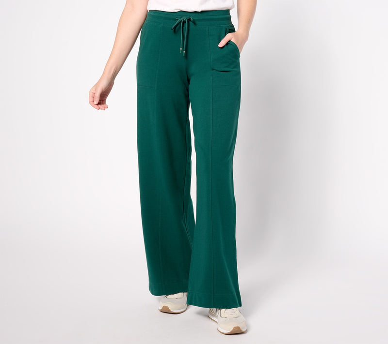 Denim & Co. Active French Terry Regular Wide Leg Pant — View 24