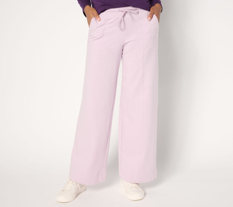 Denim & Co. Active French Terry Regular Wide Leg Pant — View 14
