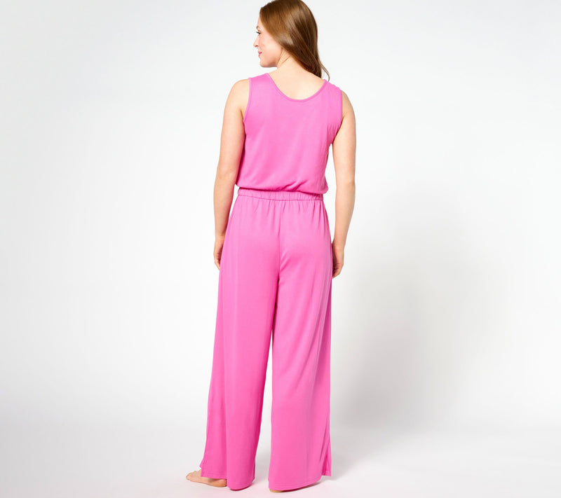 Bumblebella by Jill Martin Petite Dreamy Jersey Wide-Leg Jumpsuit — View 14