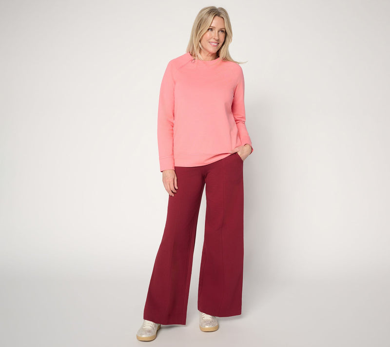 Denim & Co, Active French Terry Tall Wide Leg Pant — View 22