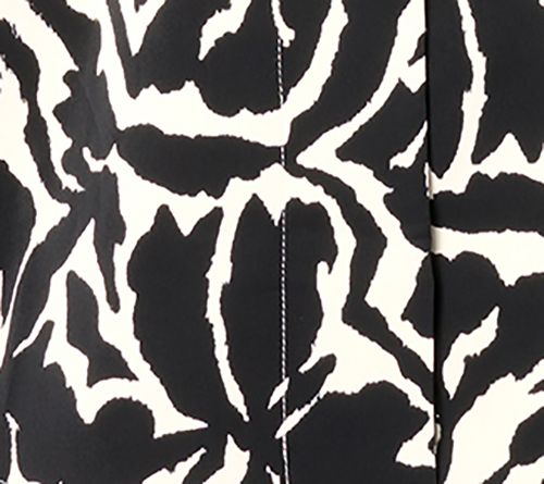 BEAUTIFUL by Lawrence Zarian Printed Stretch Sateen Notched Collar Blouse — View 5