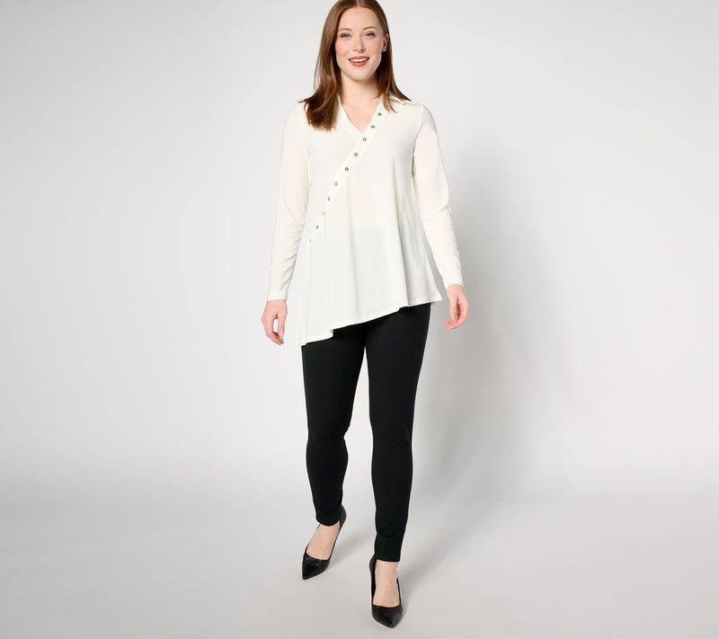 Women with Control Regular Asymmetric Tunic & Pants Set — View 12