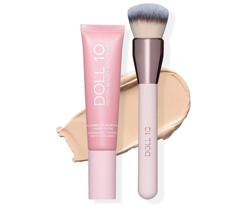 Doll 10 TCE Liquid Filter Foundation with Brush — View 3