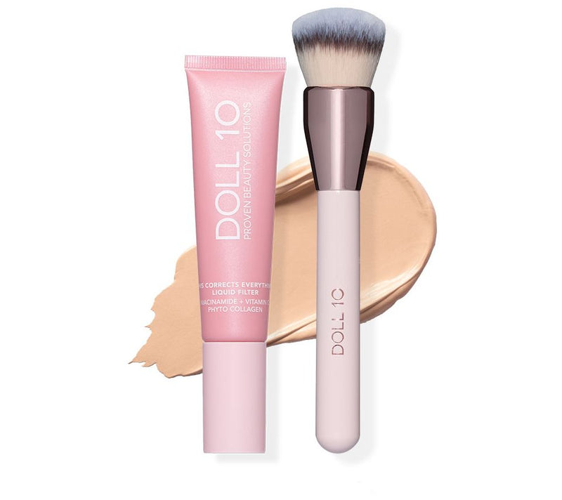 Doll 10 TCE Liquid Filter Foundation with Brush — View 5