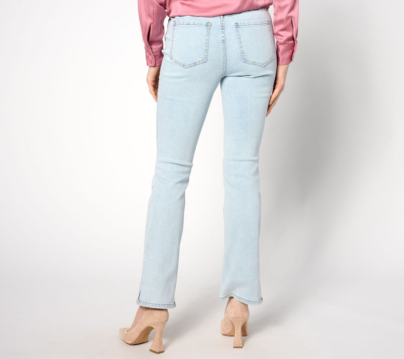 Isaac Mizrahi Live! Regular True Denim Slim Boot Jeans with Side-Seam Vent — View 8