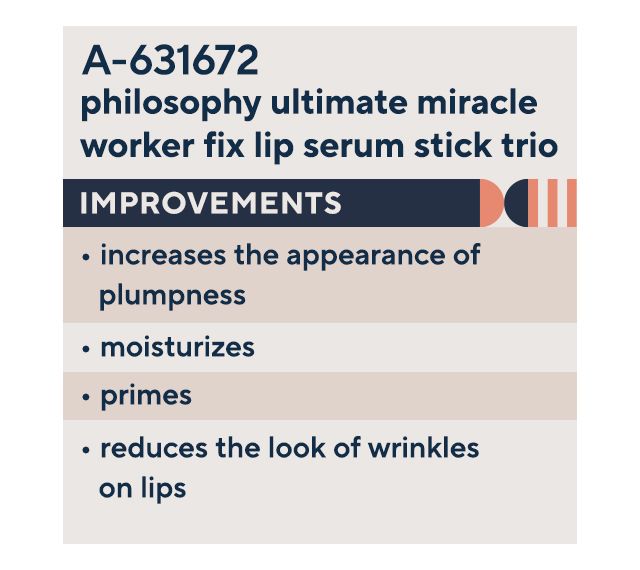 philosophy ultimate miracle worker fix lip serum stick trio — View 4