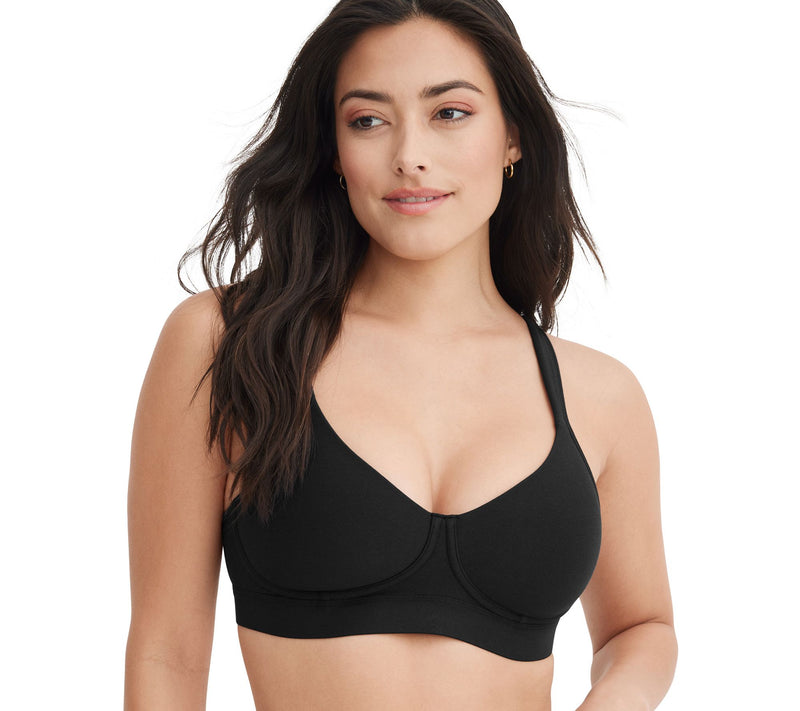 Jockey Cooling Cotton Full Coverage Lined Wirefree Bra — View 3
