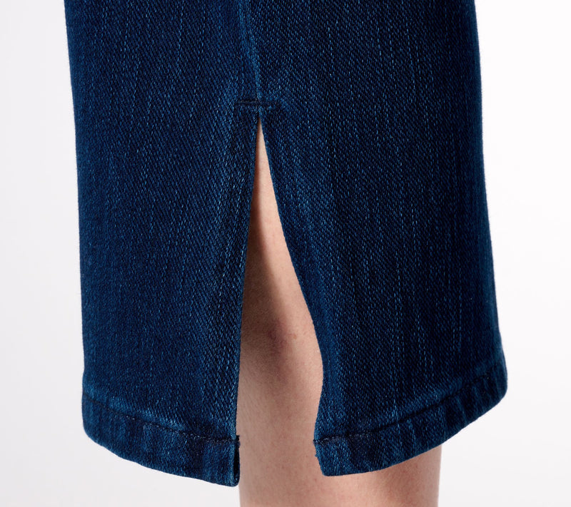 Belle by Kim Gravel Tall Flexibelle Kickity Split Cropped Jean — View 7