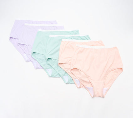 Breezies Original Cotton Brief Panties Set of 6