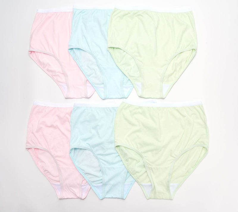 Breezies Original Cotton Brief Panties Set of 6 — View 7