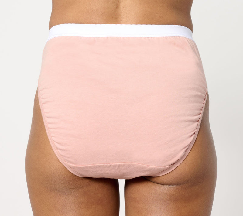 Breezies Original Cotton Hi-Cut Panties Set of 6 — View 2