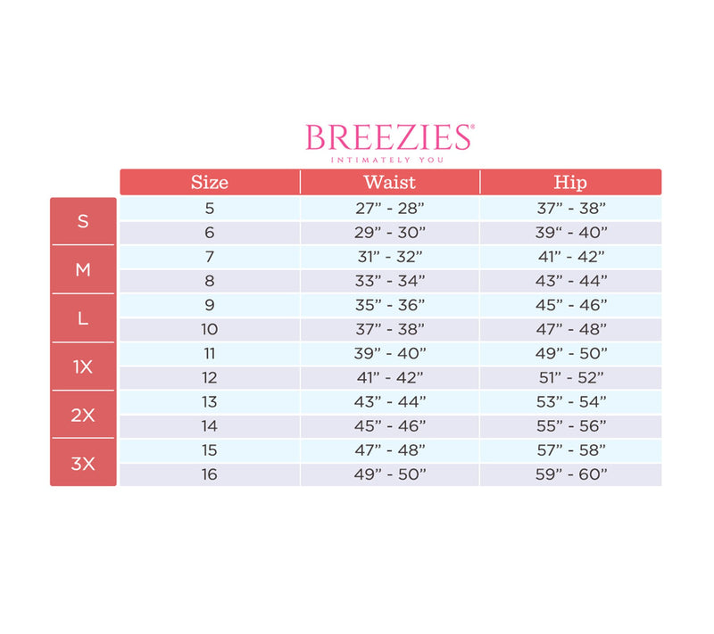 Breezies Original Cotton Hi-Cut Panties Set of 6 — View 3