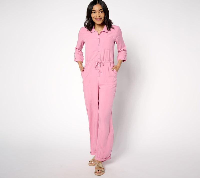 MUK LUKS Dream Weave Long-Sleeve Jumpsuit — View 7