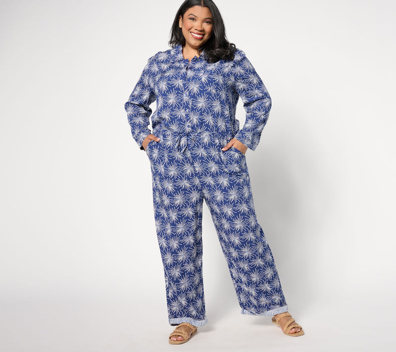 MUK LUKS Dream Weave Long-Sleeve Jumpsuit — View 9