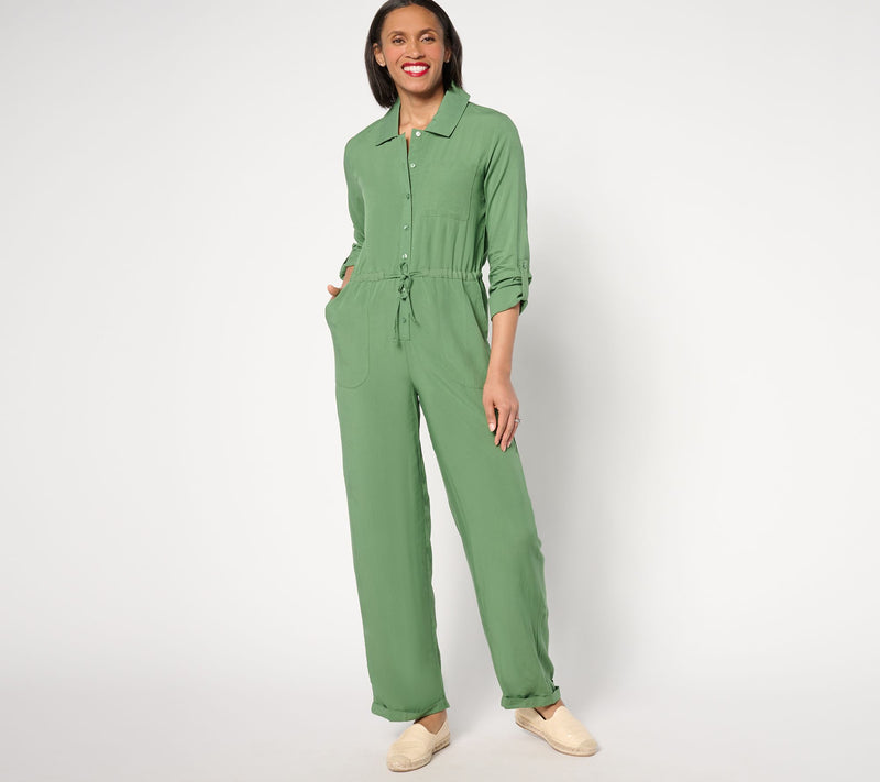 MUK LUKS Dream Weave Long-Sleeve Jumpsuit — View 3
