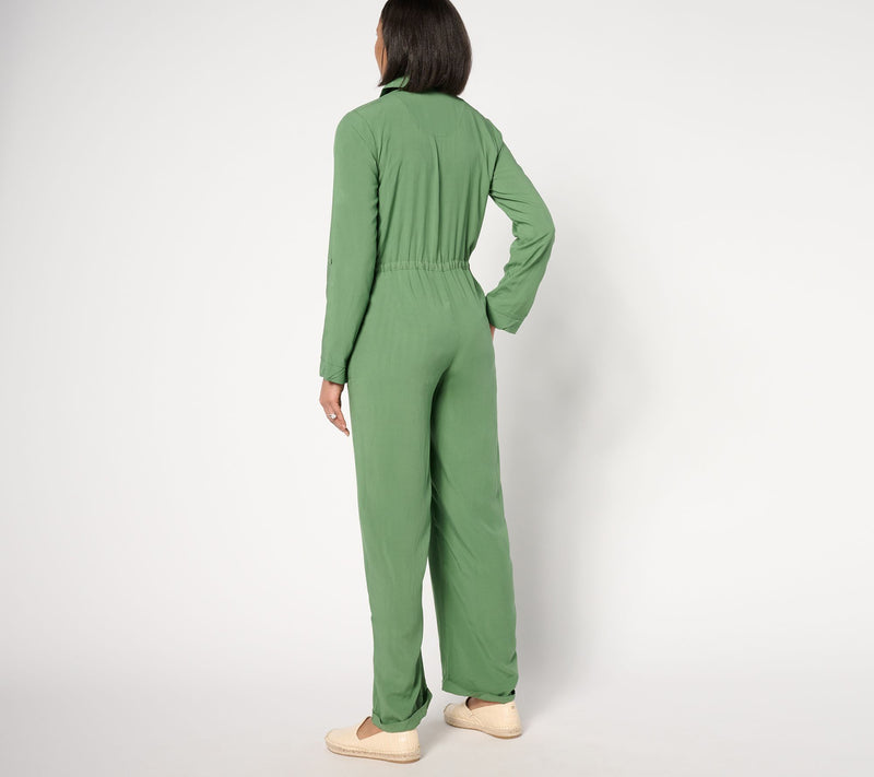MUK LUKS Dream Weave Long-Sleeve Jumpsuit — View 12