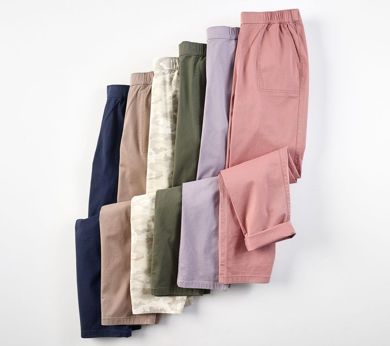 Denim & Co. Tall EasyWear Twill Straight Leg Pant w/ Pockets — View 18