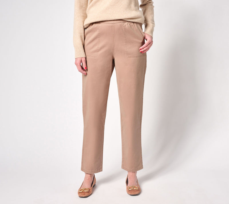 Denim & Co. Tall EasyWear Twill Straight Leg Pant w/ Pockets — View 13