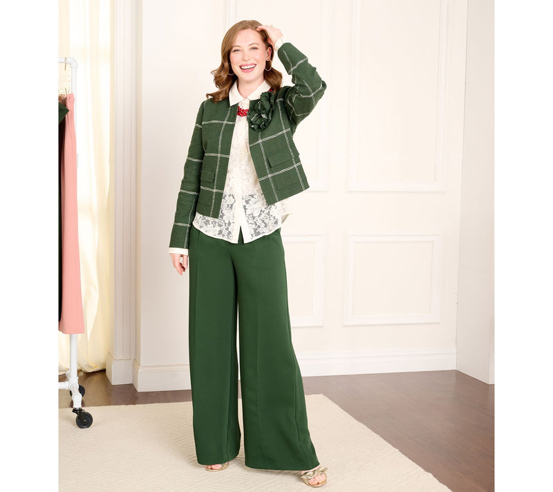 BEAUTIFUL by Lawrence Zarian The Cristina Regular Wide Leg Trouser — View 17