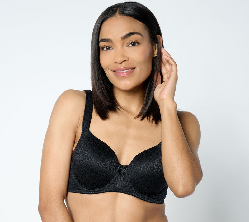 Breezies Wild Rose Lace Contour Underwire Bra — View 9