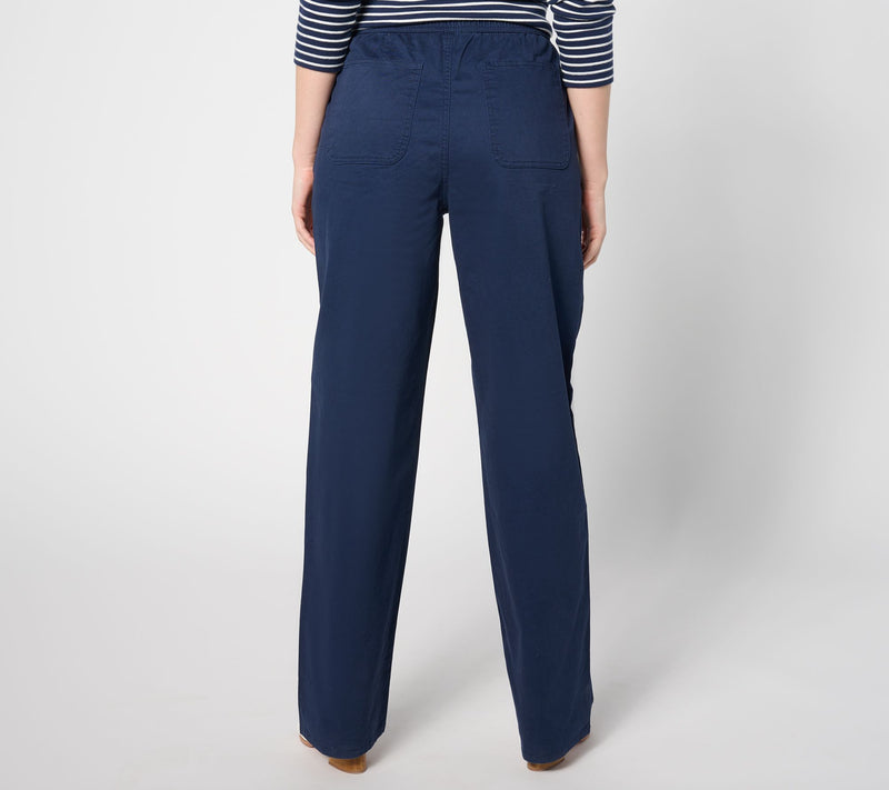Denim & Co. Tall EasyWear Twill Full-Length Wide-Leg Pant — View 6