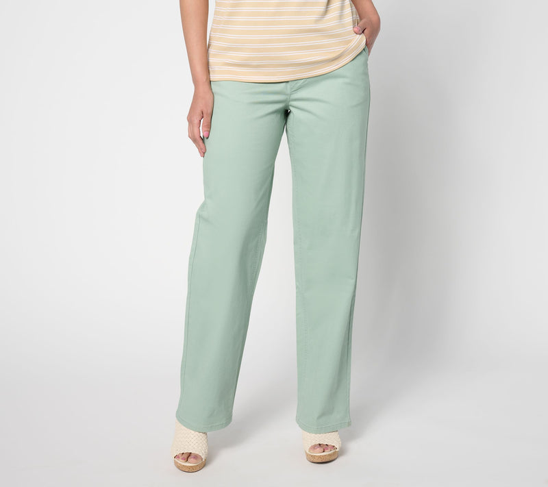 Denim & Co. Tall EasyWear Twill Full-Length Wide-Leg Pant — View 3