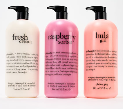 philosophy 32oz trio of treats shower gel