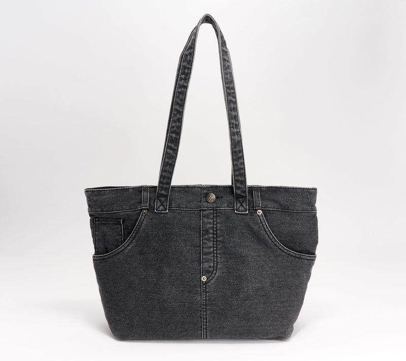 Patricia Nash Ashwell Denim Tote — View 5