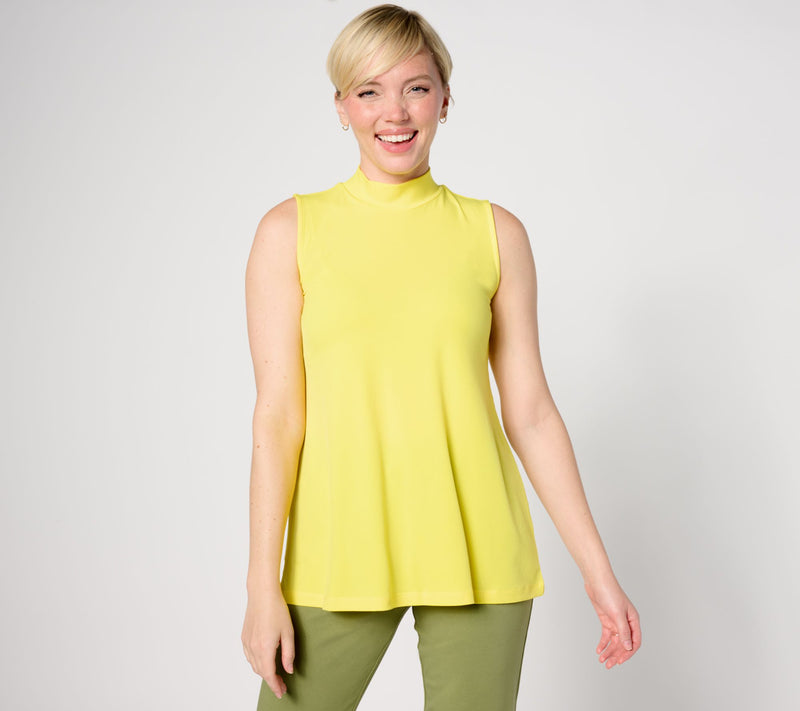 Susan Graver Modern Essentials Liquid Knit A-Line Top — View 7