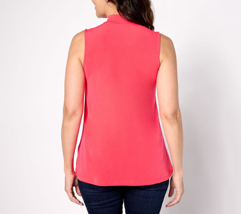 Susan Graver Modern Essentials Liquid Knit A-Line Top — View 12