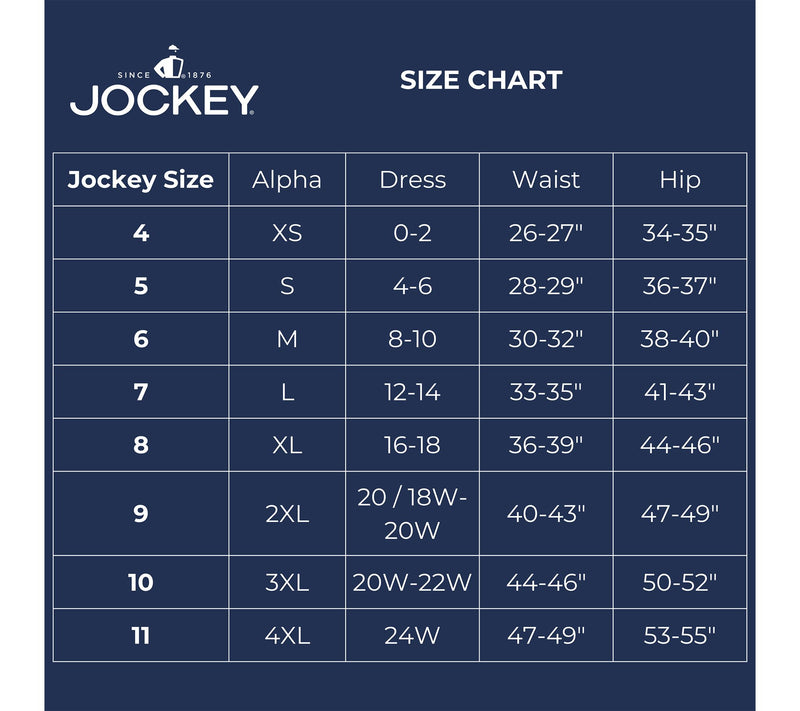 Jockey No Panty Line Full Brief Panty Set of 3 — View 5