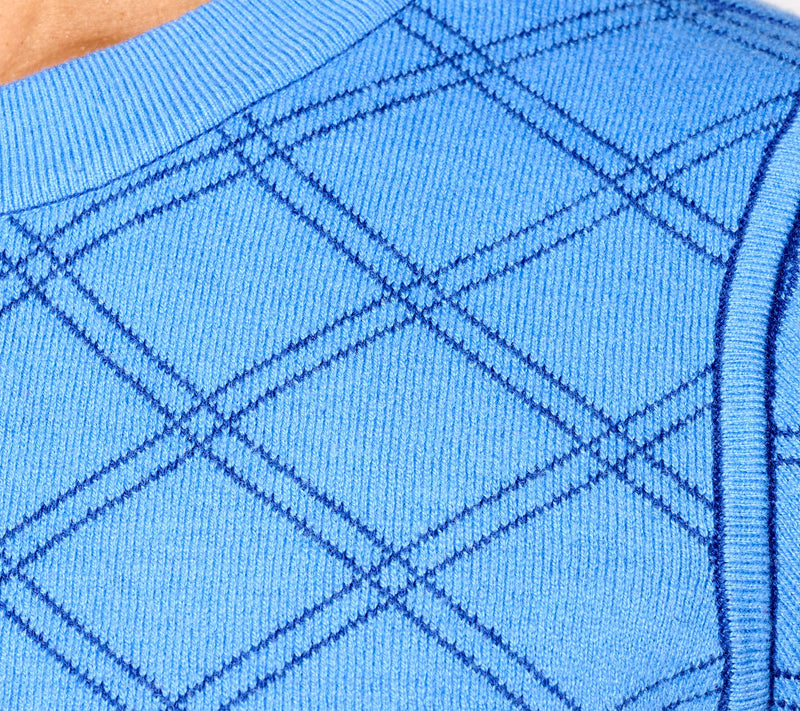 Isaac Mizrahi Live! Reversible Jacquard Short Sleeve Sweater — View 4
