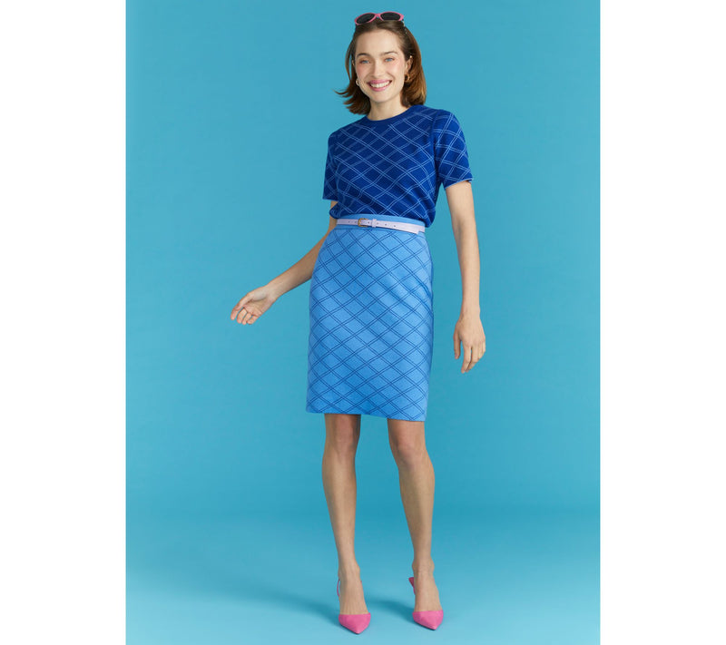 Isaac Mizrahi Live! Reversible Jacquard Short Sleeve Sweater — View 6