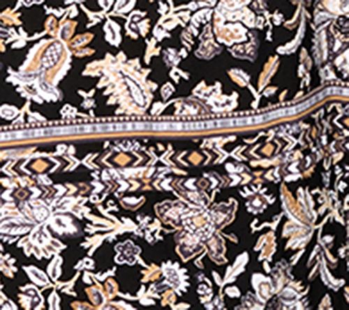 Denim & Co. Beach Woven Crepe Resort Caftan with Side Slits — View 4
