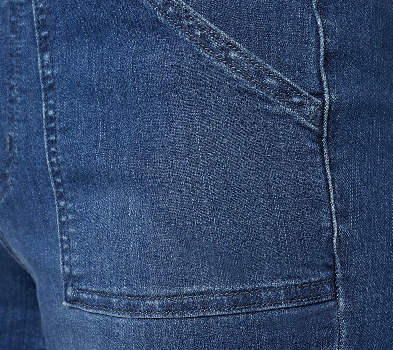 Belle by Kim Gravel Regular TripleLuxe Denim Wide Leg Cropped Pants — View 9