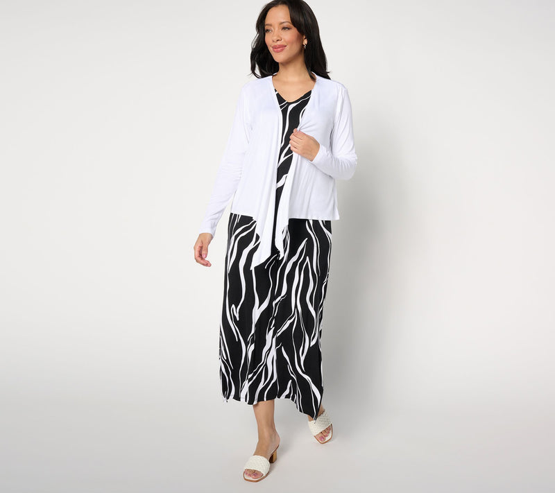 Belle by Kim Gravel Regular Better Together Dress and Shrug Set — View 7