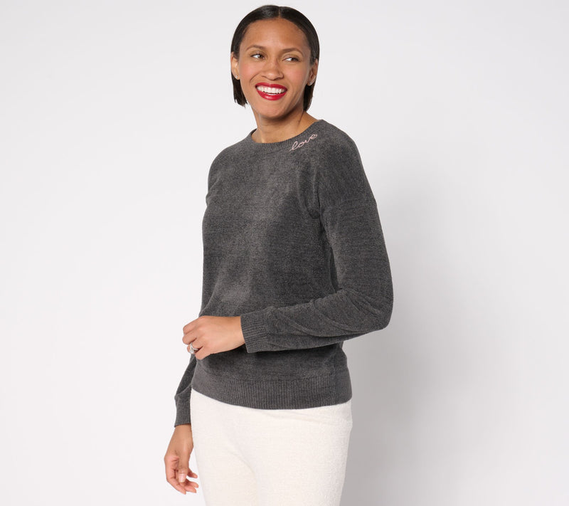 Barefoot Dreams CozyChic Ultra Lite Love Crewneck — View 5