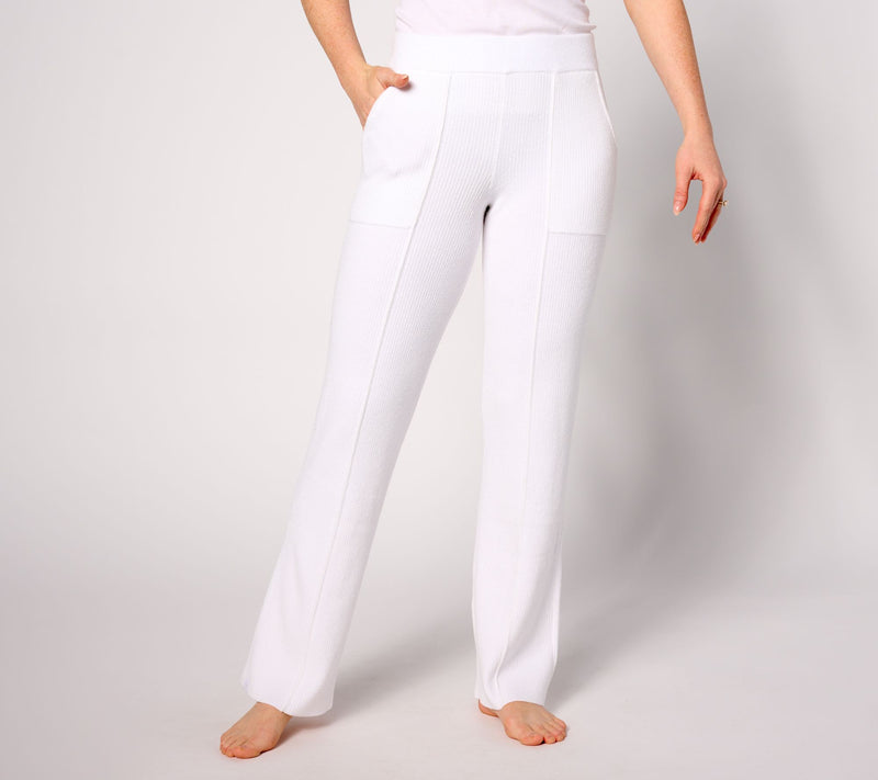 Barefoot Dreams Tall CozyChic Ultra Lite Ribbed Pintuck Pants — Main view