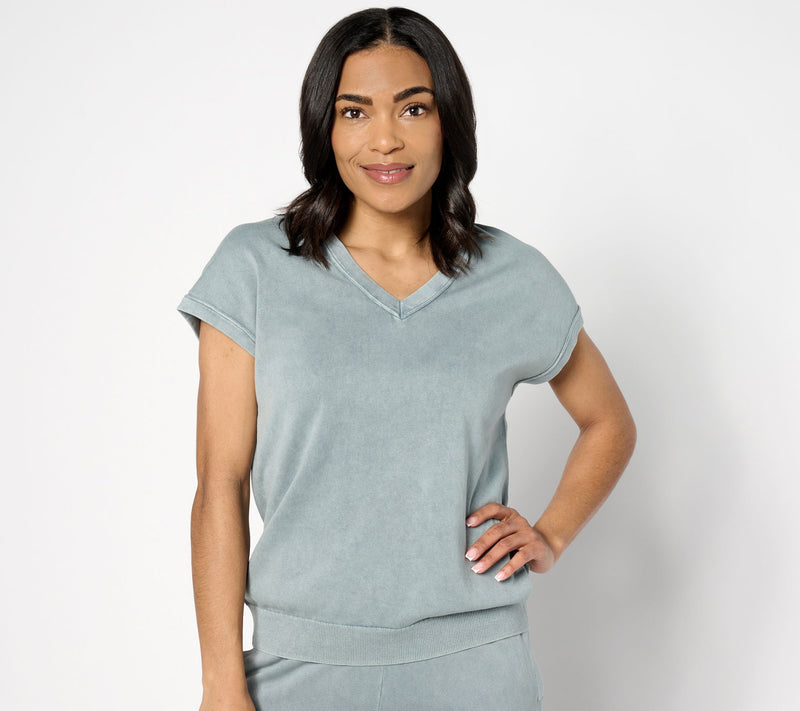 Barefoot Dreams 100% Cotton Sunbleached Reverse Seam Vest — Main view