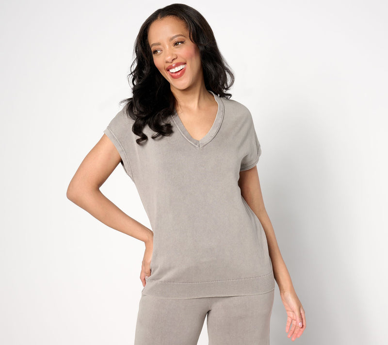 Barefoot Dreams 100% Cotton Sunbleached Reverse Seam Vest — View 10