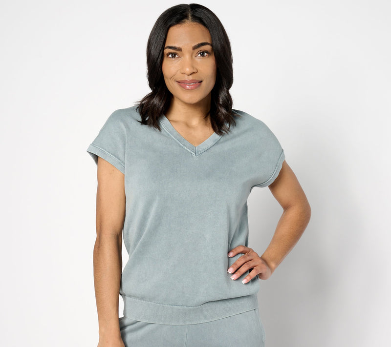 Barefoot Dreams 100% Cotton Sunbleached Reverse Seam Vest — View 13