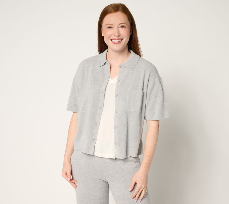 Barefoot Dreams CozyChic Ultra Lite Short Sleeve Shirt — View 19
