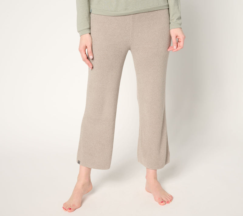 Barefoot Dreams Regular CozyChic Ultra Lite Ribbed Slit Crop Pant — View 4