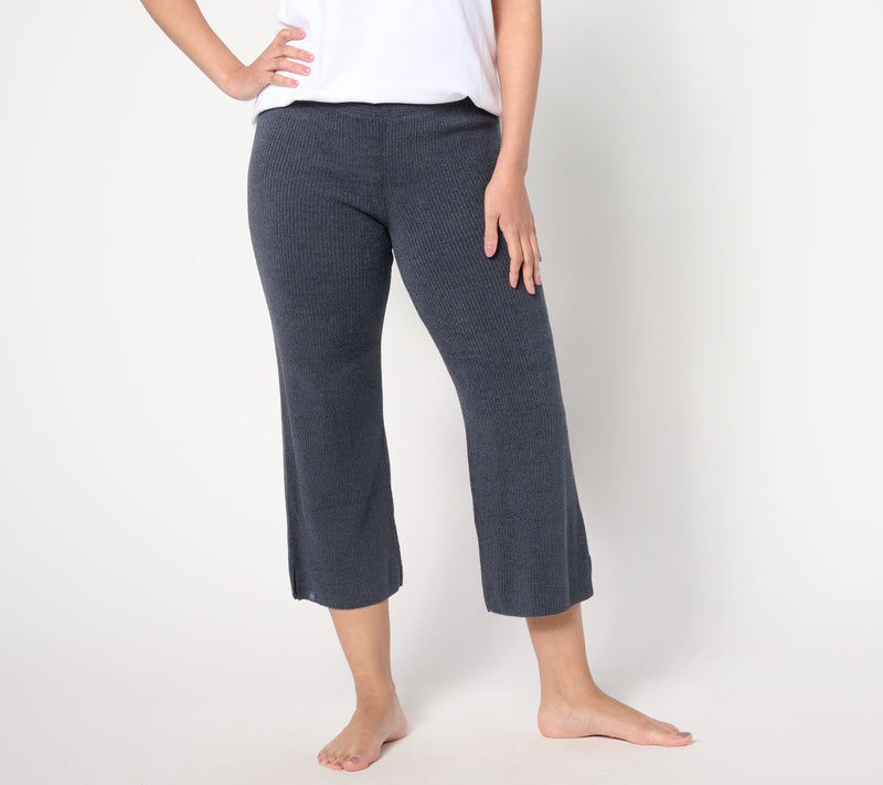 Barefoot Dreams Tall CozyChic Ultra Lite Ribbed Slit Crop Pant — View 8