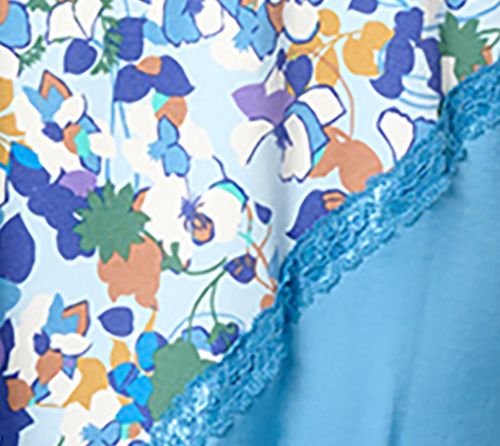 LOGO by Lori Goldstein Petite Mixed Media Printed Dress — View 8