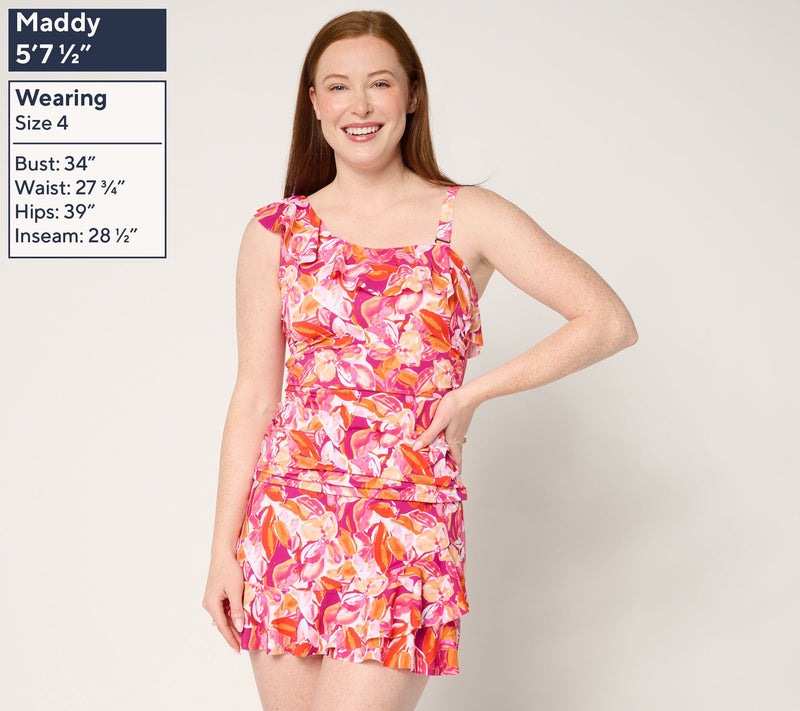 Isaac Mizrahi Live! Bridgehampton Tankini Skirt Set — View 8