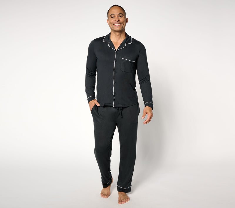 BumbleBella by Jill Martin Dreamy Jersey Men's Classic Pajama Set — View 7