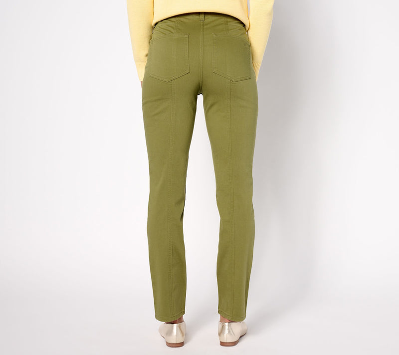 Denim & Co. Canyon Retreat Soft Twill Pant with Seaming Detail — View 2