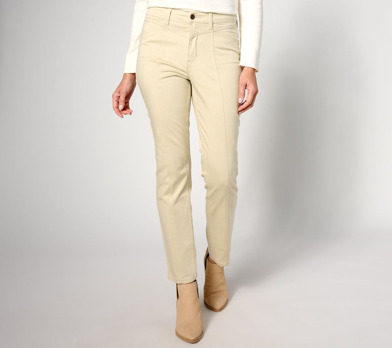 Denim & Co. Canyon Retreat Soft Twill Pant with Seaming Detail — View 8
