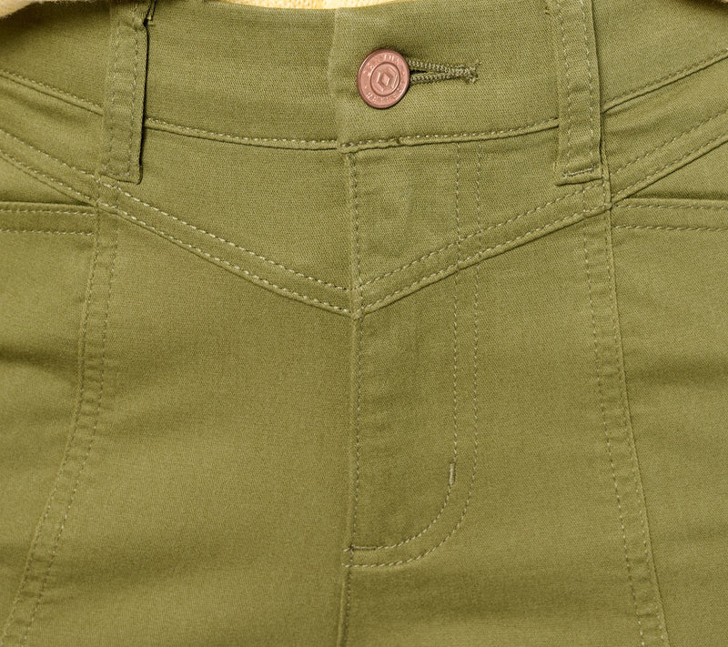 Denim & Co. Canyon Retreat Soft Twill Pant with Seaming Detail — View 4